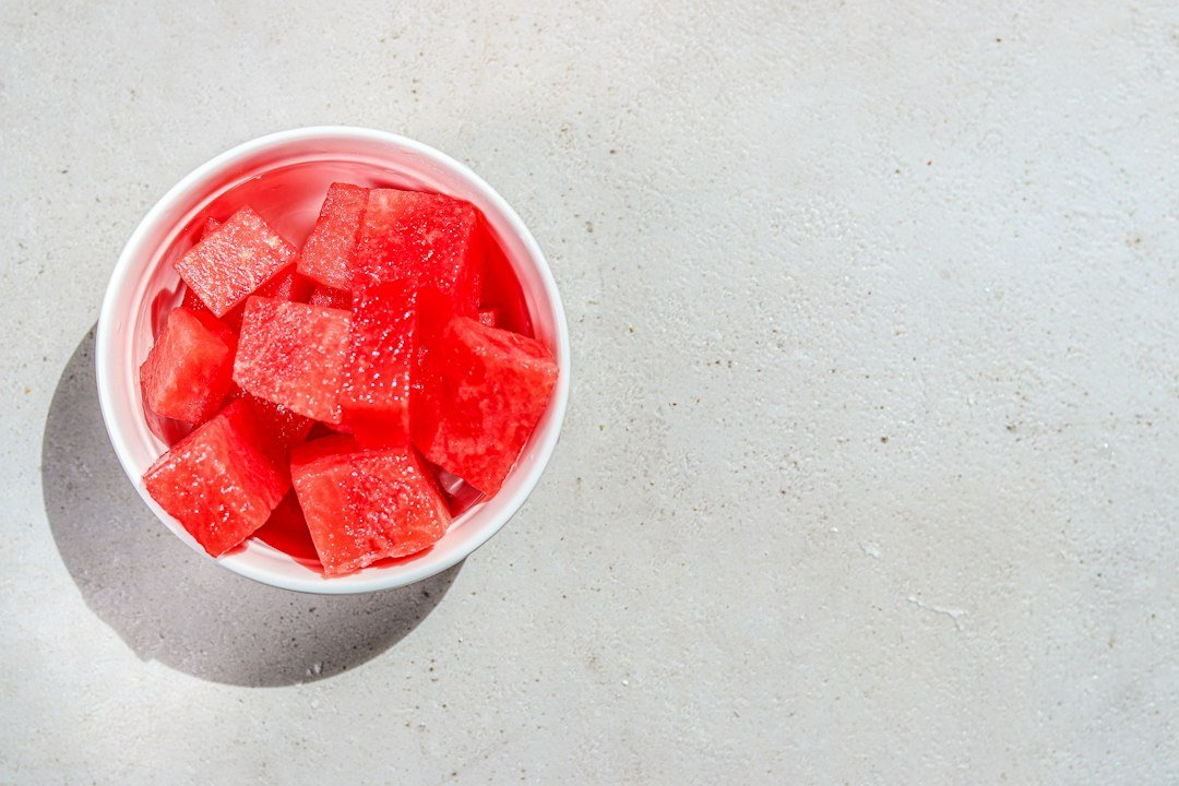 seedless watermelon cubes
